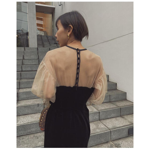 TULLE SLEEVE TIGHT DRESS 【ameri vintage】 フォーマル/ドレス TULLE SLEEVE TIGHT DRESS 【ameri vintage】 フォーマル/ドレス