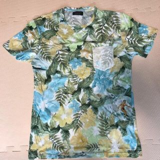 ザラ(ZARA)のZARA メンズ　夏　Tシャツ　柄　ボタニカル(Tシャツ/カットソー(半袖/袖なし))