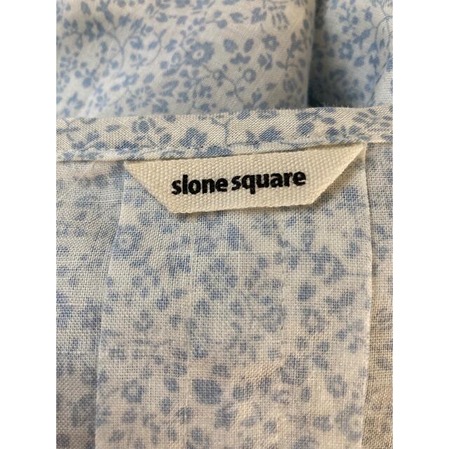 SLONE SQUARE(スロンスクエア)のお値下げ✨7分袖✨リネンプルオーバー✨小花柄✨スロンスクエア✨難あり レディースのトップス(シャツ/ブラウス(長袖/七分))の商品写真