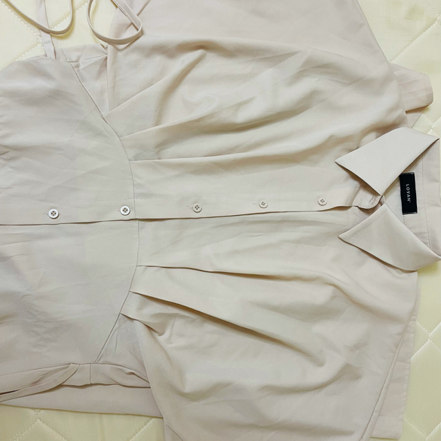 LOVAN  elegance shirts onepiece "ivory" レディースのワンピース(ひざ丈ワンピース)の商品写真