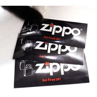 ジッポー(ZIPPO)の非売品Zippoステッカー　3枚(タバコグッズ)