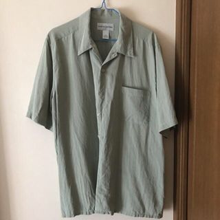 サンサーフ(Sun Surf)のミントグリーン半袖開襟シャツアロハボーリングモテ男サンサーフ夏の思い出花火大会(シャツ)