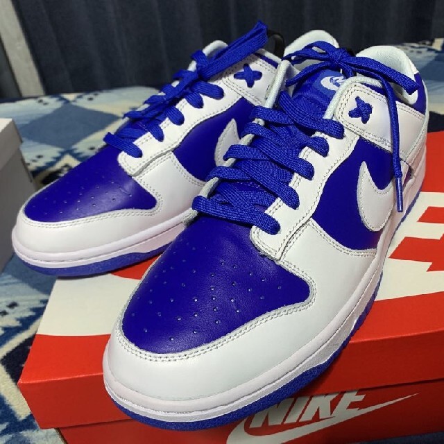 Nike Dunk Low Racer Blue and White 27.5