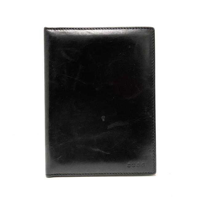 Gucci(グッチ)のグッチ 手帳 - 黒 パスポートケース レザー レディースのファッション小物(その他)の商品写真