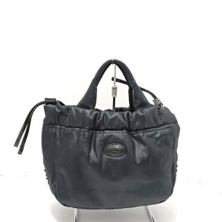 トッズ(TOD'S)のトッズ ハンドバッグ美品  - 黒 巾着型(ハンドバッグ)