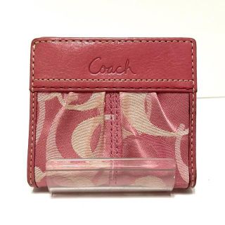 コーチ(COACH)のコーチ 2つ折り財布 ジャガード×レザー(財布)