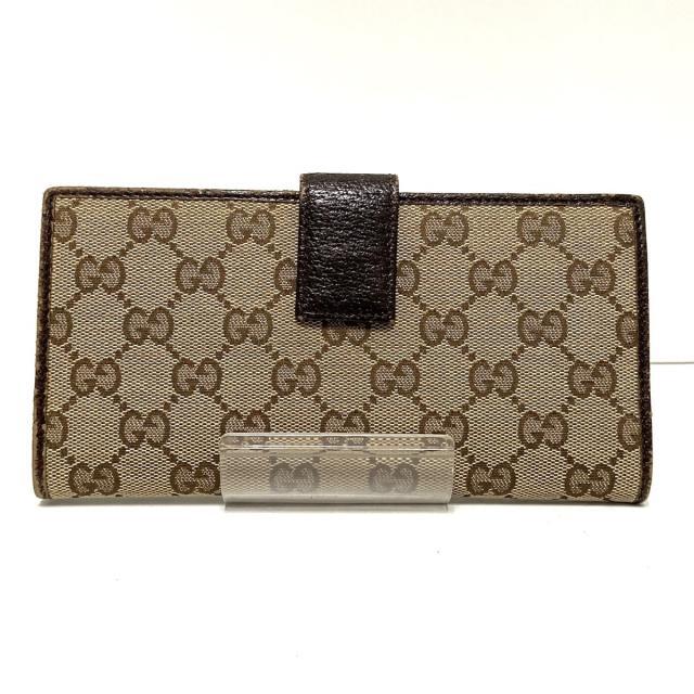 こちらの Gucci 長財布 GG柄,シェリー(ウェブ)の通販 by ブランディア
