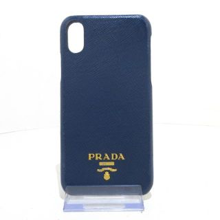 プラダ(PRADA)のプラダ 携帯電話ケース - 1ZH058 ネイビー(モバイルケース/カバー)