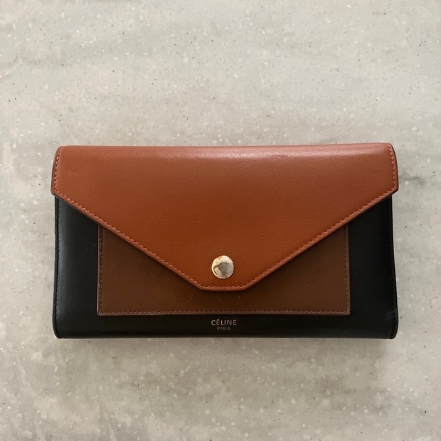 CELINE セリーヌ 長財布 トリコロール トライフォール 美品 - 財布