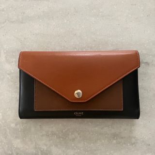 CELINE セリーヌ 長財布 トリコロール トライフォール 美品