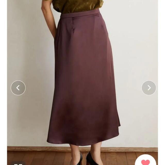 RANDEBOO(ランデブー)のrandeboo サテンロングスカート レディースのスカート(ロングスカート)の商品写真