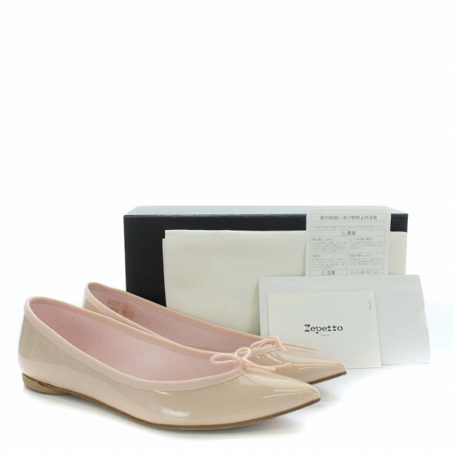 repetto(レペット)のレペット バレエシューズ ポインテッドトゥ リボンモチーフ 39 24.7cm レディースの靴/シューズ(バレエシューズ)の商品写真