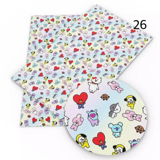 ★BT21★新入荷♡BTS 防弾少年団 バンタン 生地 布 ハギレ ハンドメイドの素材/材料(生地/糸)の商品写真