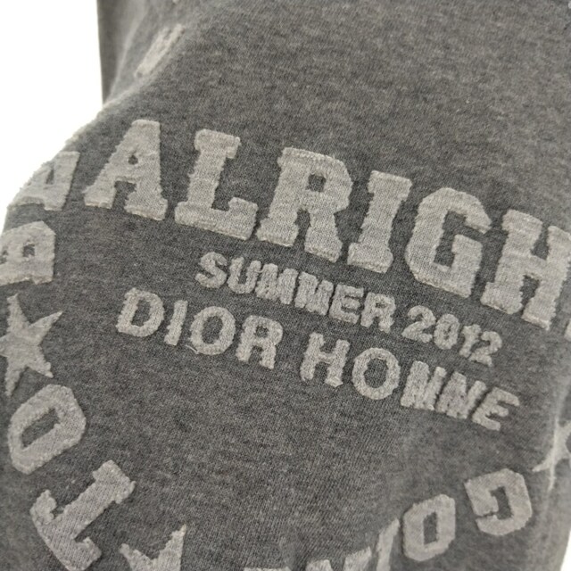 DIOR HOMME(ディオールオム)のDior HOMME ディオールオム ALRIGHT SUMMER2012 刺繍 クルーネックスウェット トレーナー グレー 263J63210107 メンズのトップス(スウェット)の商品写真