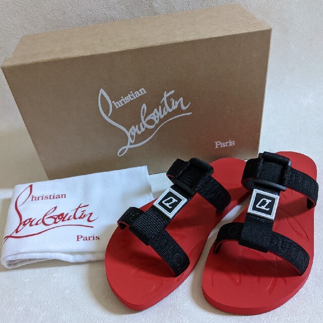 【新品正規品】CHRISTIAN LOUBOUTIN Surf ロゴ サンダル