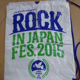 ロッキンジャパンフェス2015 ビニールバック 処分します！(音楽フェス)