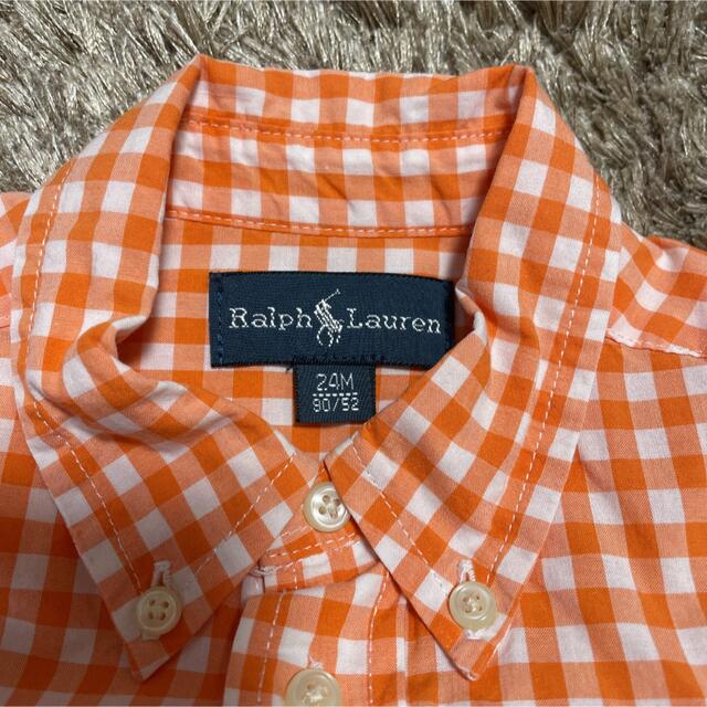 Ralph Lauren(ラルフローレン)のラルフローレン 長袖チェックシャツ24M（90） キッズ/ベビー/マタニティのキッズ服男の子用(90cm~)(ブラウス)の商品写真