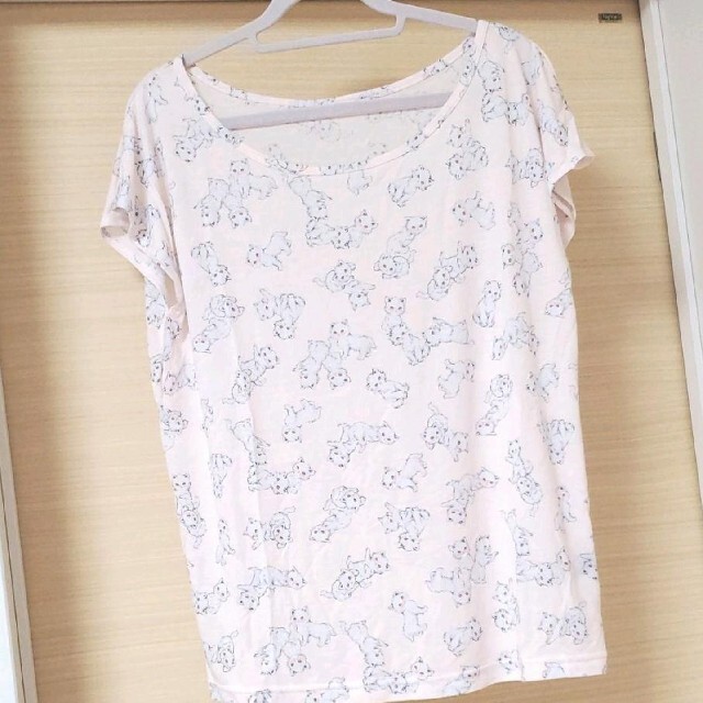 franche lippee(フランシュリッペ)のフランシュリッペ♡白猫プリント Tシャツ レディースのトップス(Tシャツ(半袖/袖なし))の商品写真
