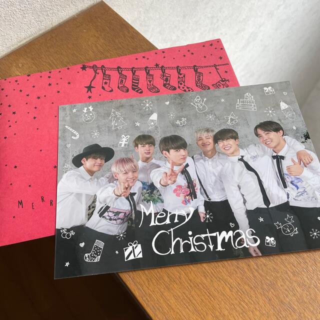 防弾少年団(BTS)(ボウダンショウネンダン)の【BTS】ファンクラブ特典 Xmas card エンタメ/ホビーのタレントグッズ(男性タレント)の商品写真