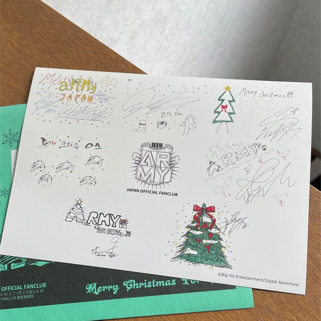 防弾少年団(BTS)(ボウダンショウネンダン)の【BTS】ファンクラブ特典 Xmas card エンタメ/ホビーのタレントグッズ(男性タレント)の商品写真