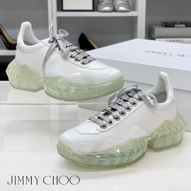 Jimmy Choo ジミーチュー スニーカー 厚底 ダイヤモンド - スニーカー