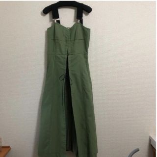 レディアゼル(REDYAZEL)の専用⭐️REDYAZEL⭐︎サロペットロングスカート⭐︎カーキ⭐︎美品(ロングスカート)