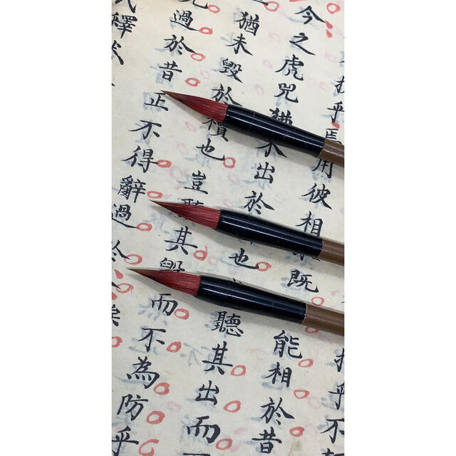 新品3本セット写経用筆 小筆 習字 書道 初心者 筆 毛筆 唐筆 習字送料無料 エンタメ/ホビーのアート用品(絵筆)の商品写真