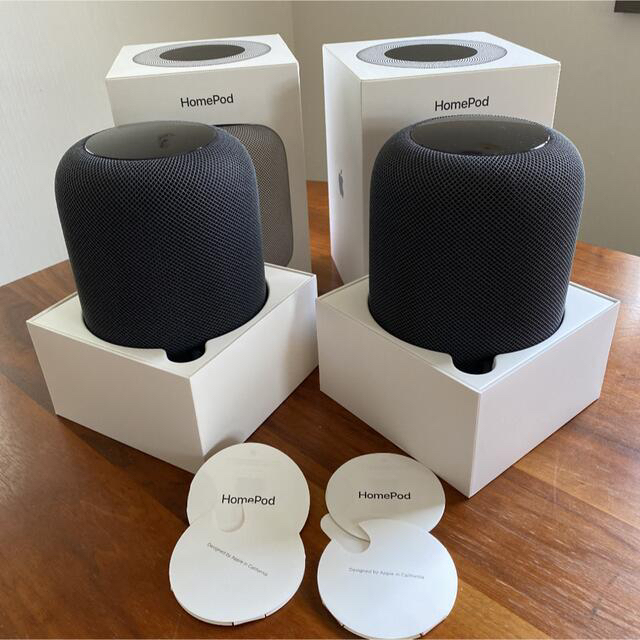 Apple HomePod スペースグレー ステレオ　ペア