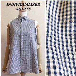 インディヴィジュアライズドシャツ(INDIVIDUALIZED SHIRTS)のINDIVIDUALIZED SHIRTS シアサッカー ノースリーブシャツ(シャツ/ブラウス(半袖/袖なし))