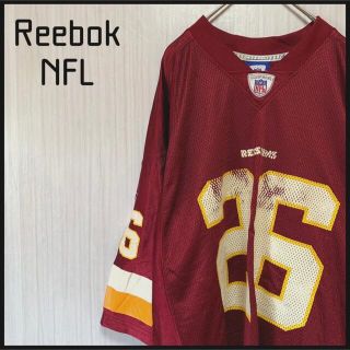 リーボック(Reebok)のリーボックNFL半袖ゲームシャツナンバリングビッグプリント刺繍ロゴアメリカ古着(Tシャツ/カットソー(半袖/袖なし))