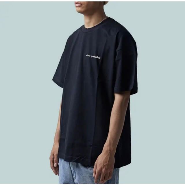 AFGK Tシャツ　3Dサークルログ エンジェル　半袖　個性的　シンプル　黒L 3