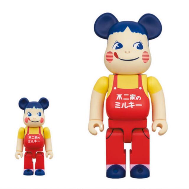 BE@RBRICK ホーロー看板 ペコちゃん 100%＆400%