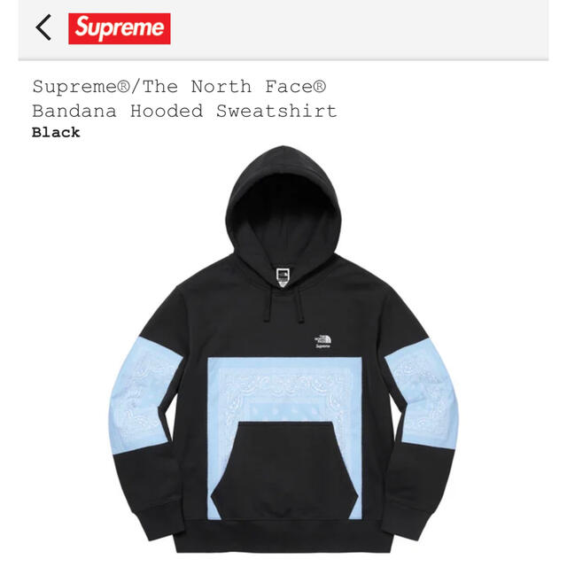 Supreme(シュプリーム)のBandana Hooded Sweatshirt メンズのトップス(パーカー)の商品写真