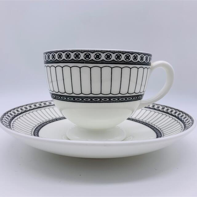 WEDGWOOD(ウェッジウッド)の【美品】 wedgwood コロネード ブラック 2客セット W4340 インテリア/住まい/日用品のキッチン/食器(食器)の商品写真