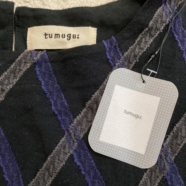 tumugu(ツムグ)の新品未使用タグ付き　tumugu ツムグ　Tシャツ レディースのトップス(Tシャツ(半袖/袖なし))の商品写真