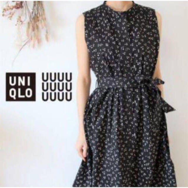 UNIQLO(ユニクロ)のUNIQLO U♡ドットシアサッカーシャツワンピース レディースのワンピース(ロングワンピース/マキシワンピース)の商品写真