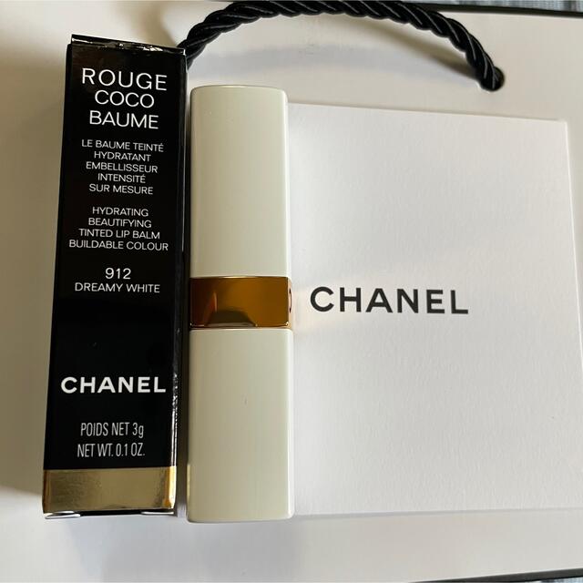 CHANEL(シャネル)のシャネル　ルージュココボーム912 ドリーミーホワイトリップクリーム コスメ/美容のベースメイク/化粧品(リップライナー)の商品写真