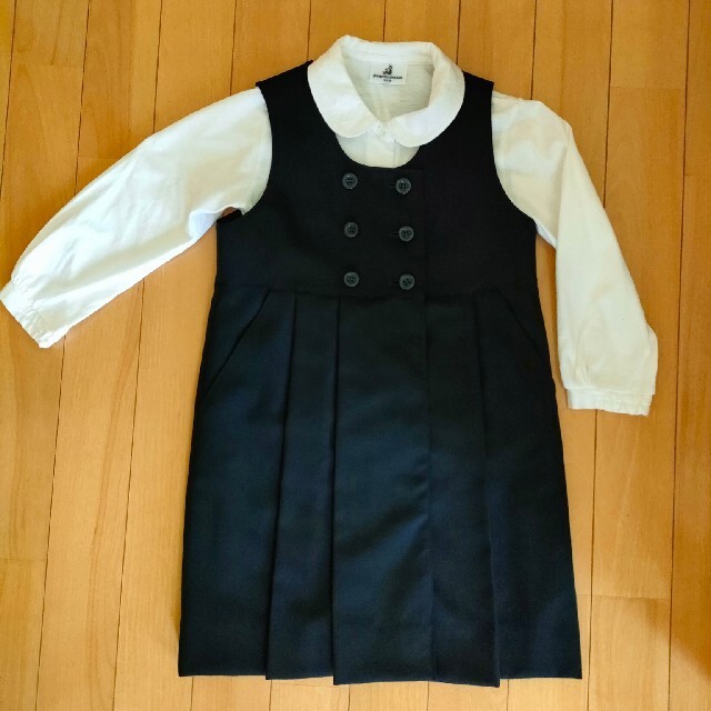 mikihouse - 【美品】mikihouse ミキハウス アンサンブル 110 紺 お