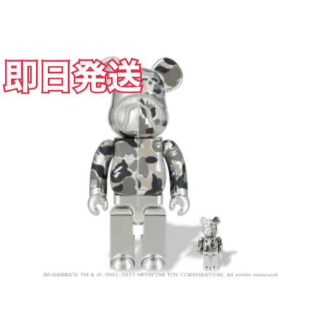 即発送】BE@RBRICK BAPE CAMO SHARK 400％-