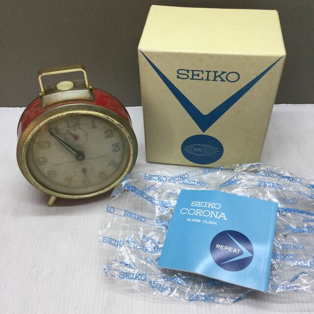 SEIKO(セイコー)のセイコー 目覚まし時計 CORONAREPEAT SEIKO 置き時計 昭和レト インテリア/住まい/日用品のインテリア小物(置時計)の商品写真