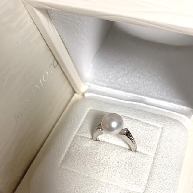 MIKIMOTO(ミキモト)の【ご専用】ミキモトパールイヤリング8.5mm7.5号pt950 レディースのアクセサリー(リング(指輪))の商品写真