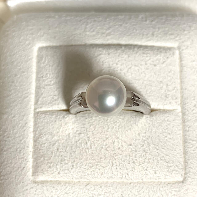 MIKIMOTO(ミキモト)の【ご専用】ミキモトパールイヤリング8.5mm7.5号pt950 レディースのアクセサリー(リング(指輪))の商品写真