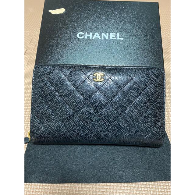 シャネル⭐️CHANEL⭐️デカココ⭐️キャビアスキン⭐️長財布⭐️