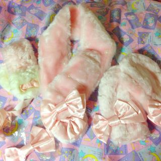 アンジェリックプリティー(Angelic Pretty)のマフラー＊ヘッドドレス＊手袋セット(マフラー/ショール)