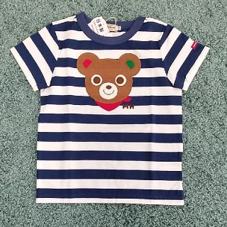 ミキハウス(mikihouse)の未使用タグ付き　プッチーくん　ボーダーＴシャツ　110(Tシャツ/カットソー)