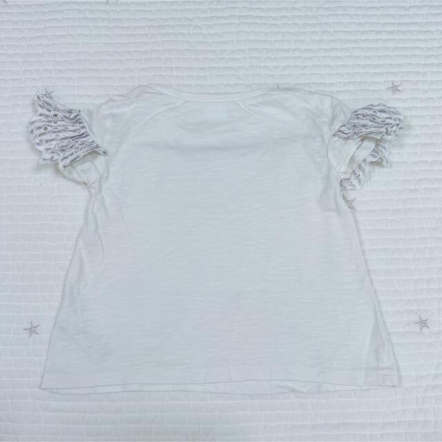 next 刺繍入りフリルトップス　アイレットレース　T シャツ 80cm キッズ/ベビー/マタニティのベビー服(~85cm)(Ｔシャツ)の商品写真