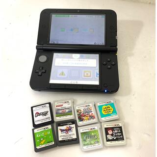 ニンテンドー3DSLL 本体＋ソフト8本まとめて　USEDジャンク品(携帯用ゲーム機本体)