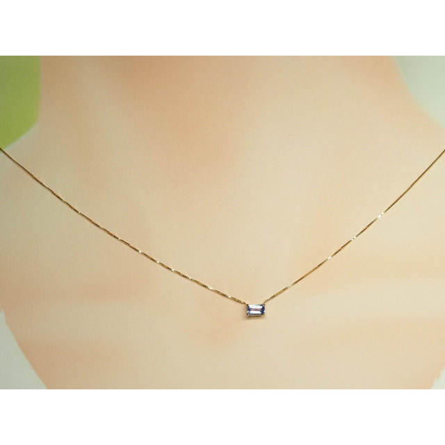 ◎当社オリジナル!天然タンザナイトネックレス K18 T0.272ct モテ