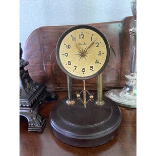 アンティーク　振り子手巻き置き時計(置時計)