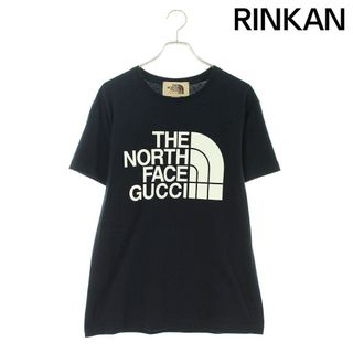 グッチ(Gucci)のグッチ ×ノースフェイス THE NORTH FACE  21SS  615044 XJDBZ ダブルネームロゴプリントTシャツ メンズ XS(Tシャツ/カットソー(半袖/袖なし))